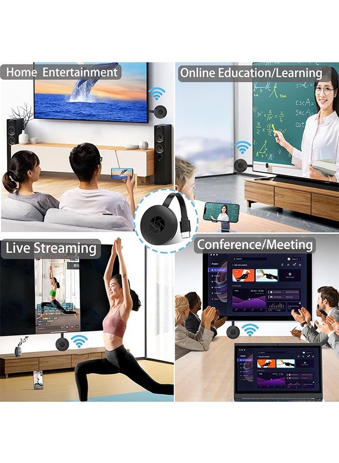 HAVEN HD Wireless Display Dongle Adapter, 4K 1080P Screen Mirroring Receiver WiFi Display Adapter for iOS Android Mac to TV Projector Monitor Presentation Support Miracast AirPlay DLNA Streaming - Image 5